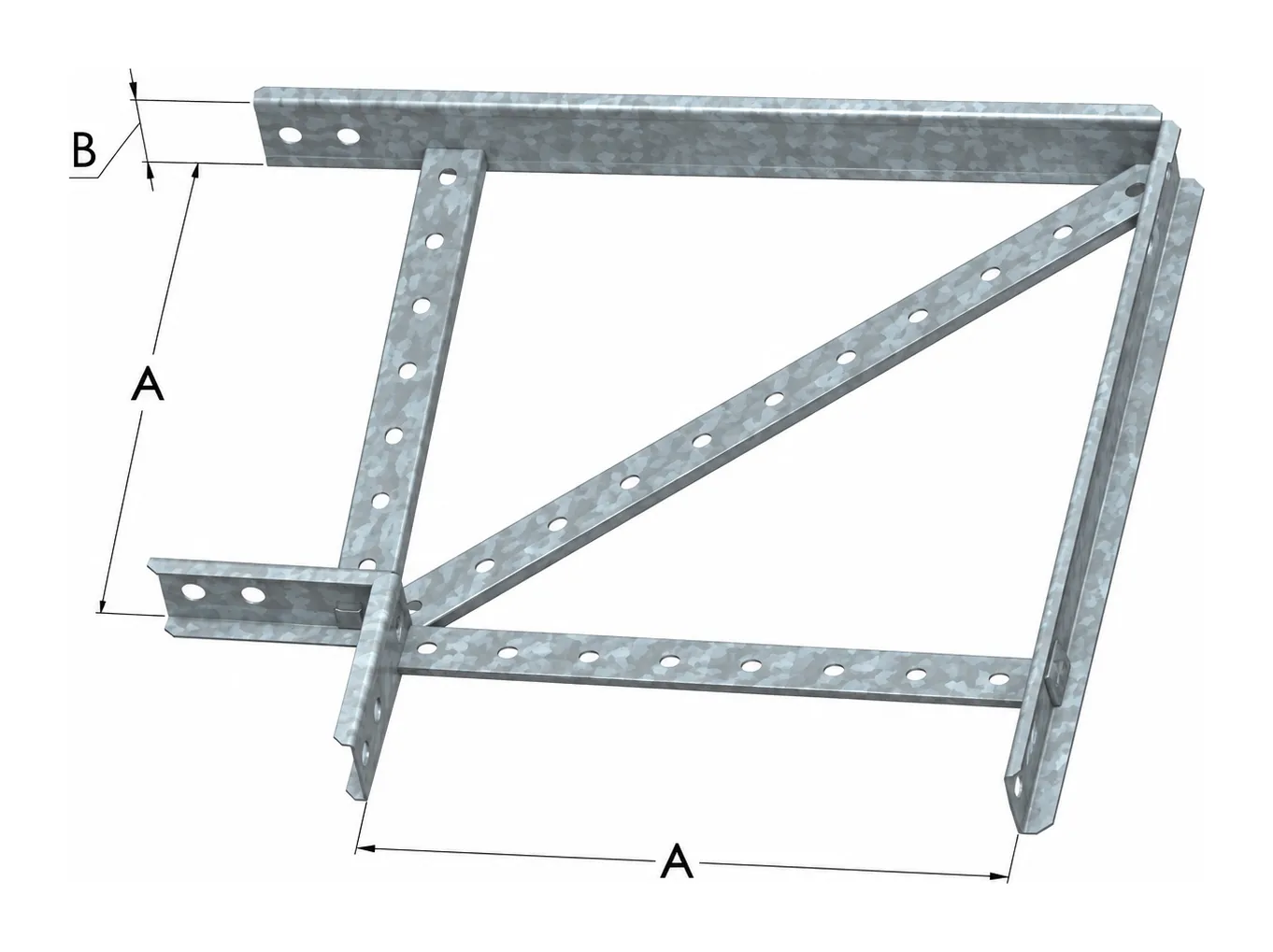 Curva Recta Horizontal 90 BGA — Giro de 90° en el plano horizontal · trazado recto
