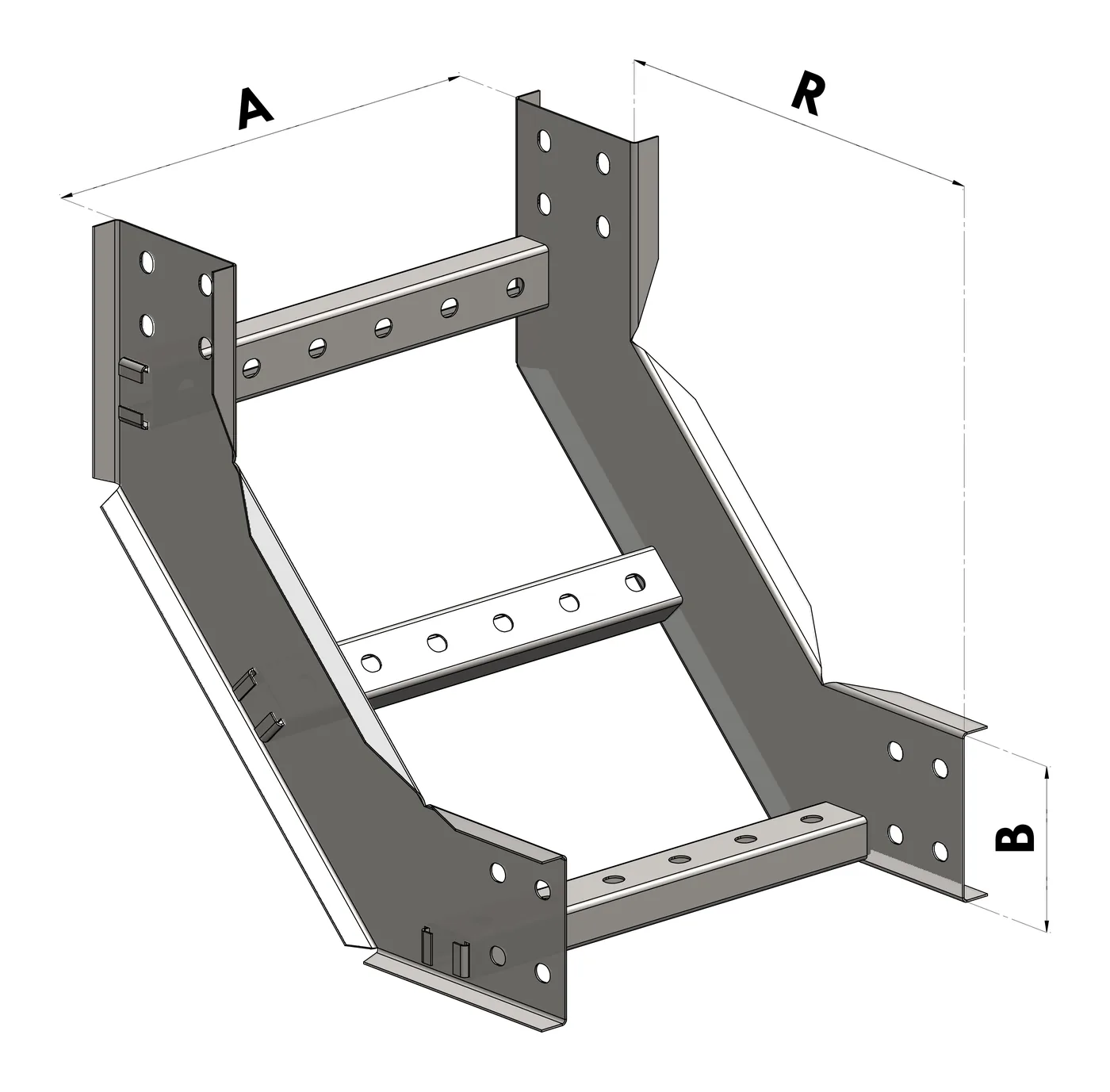 Curva Vertical Interna 90 BGA — Subida de 90°