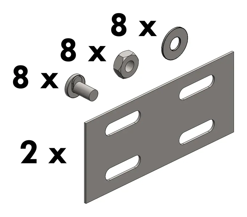 Kit de Uniones BGA — Kit de Uniones con tornillería para el empalme de tramos