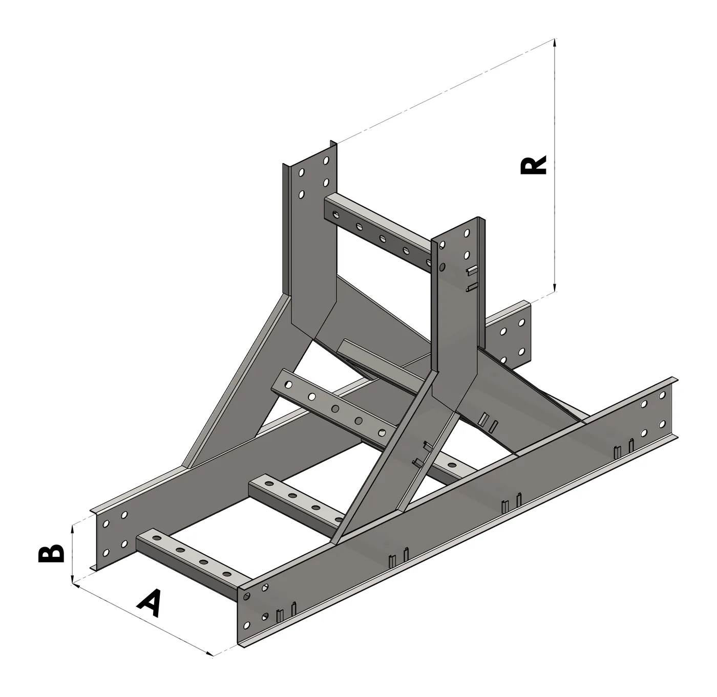 Te Vertical Ascendente 90 BGA — Derivación que sube a 90°