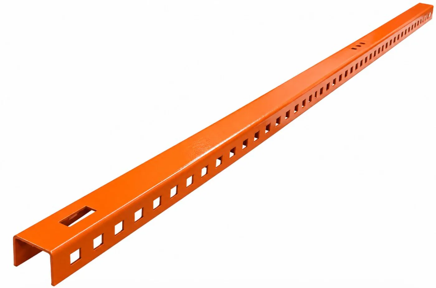 Trillo Vertical para Gabinete BGA — Perfil 38×30 mm perforado #14 · altos 1500, 1900 y 2000 mm