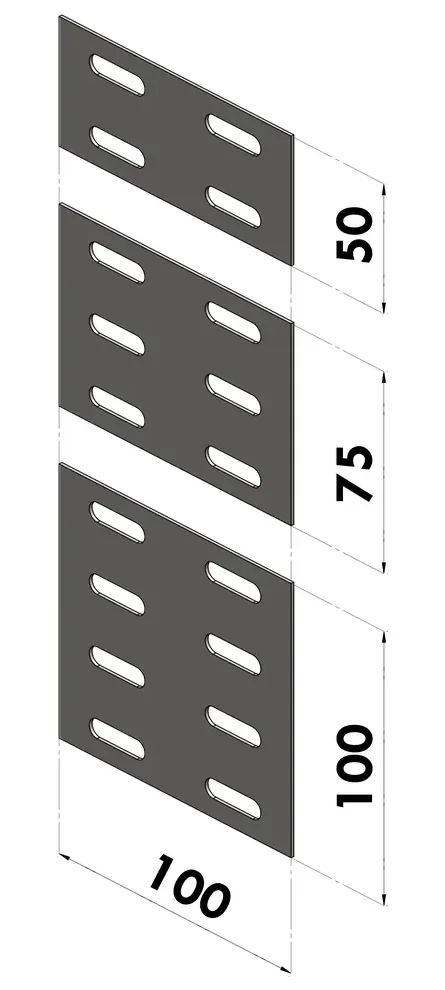 Unión Simple BGA — Empalme entre tramos, fijado por el ala